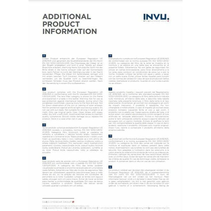 Lunettes de soleil Femme INVU M4214 56A