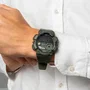 Casio WS-1500H - Montre mixte digitale à quartz - Cadran vert - Chronographe, alarmes, compte à rebours, indicateur lunaire - Étanche 10 bars (10 ans autonomie)