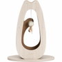 Catit Pixi Grand Griffoir pour chat avec balle et plumes, Aspect chêne naturel