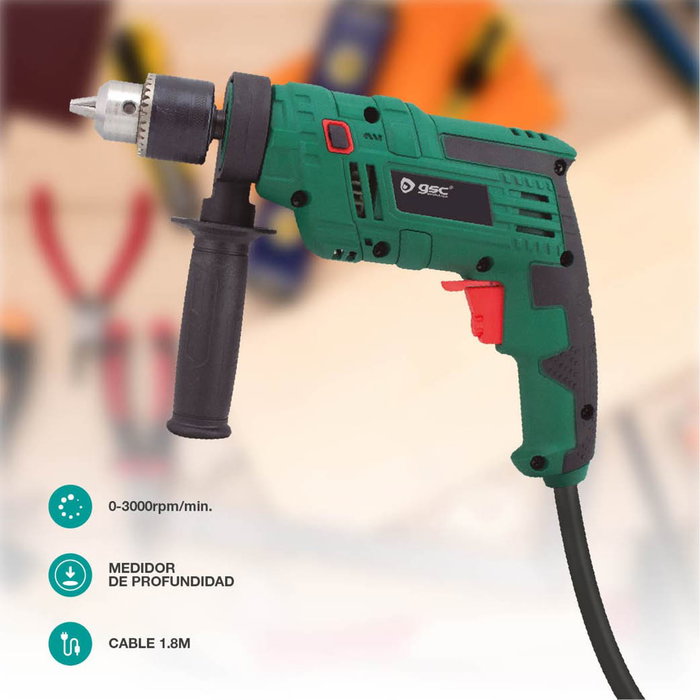 Hantums Taladro percutor eléctrico 710W 3000 RPM Hantums Taladro percutor eléctrico 710W 3000 RPM