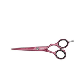 Jaguar Tijera White Pastell Plus Offset40 Berry 5.5 - Ciseaux de coiffure ergonomiques avec revêtement métallisé anti-allergie nickel