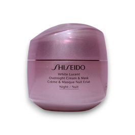 Shiseido White Lucent Masque crème de nuit lissant, densifiant et illuminateur pour le visage - 75 ml - Testeur