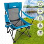 Color Baby Tumbona Aktive - Transat de camping en polyester avec coussin, dimensions 152 x 54 x 75 cm, pour enfants à partir de 3 ans, structure acier, toile 600D