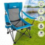 Color Baby Tumbona Aktive - Transat de camping en polyester avec coussin, dimensions 152 x 54 x 75 cm, pour enfants à partir de 3 ans, structure acier, toile 600D
