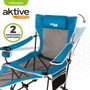 Color Baby Tumbona Aktive - Transat de camping en polyester avec coussin, dimensions 152 x 54 x 75 cm, pour enfants à partir de 3 ans, structure acier, toile 600D