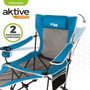 Color Baby Tumbona Aktive - Transat de camping en polyester avec coussin, dimensions 152 x 54 x 75 cm, pour enfants à partir de 3 ans, structure acier, toile 600D