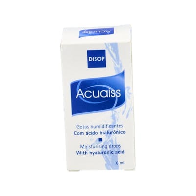DISOP Acuaiss - Collyre humectant et lubrifiant pour les yeux - Flacon de 6 ml DISOP Acuaiss - Collyre humectant et lubrifiant pour les yeux - Flacon de 6 ml