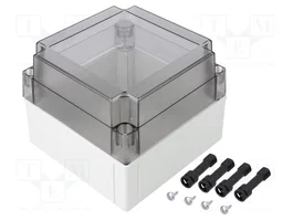 FIBOX MNX Boîtier universel gris 130x130x100mm IP66/IP67 IK08