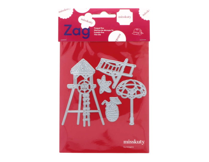 Misskuty Lot de 5 emporte-pièces fins ZAG Verano playa Misskuty Lot de 5 emporte-pièces fins ZAG Verano playa