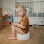 Thermobaby POTTYBOO - Pot d'apprentissage de la propreté pour bébé, forme ergonomique, couleur bleu et blanc