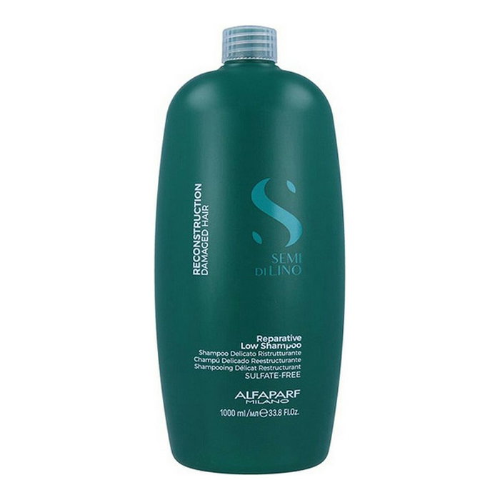 Alfaparf Semi Di Lino Shampooing Réparateur Reconstruction Low 250 ml - Vegan, Sans Sulfates, Formule Biodégradable