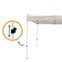 Tonnelle Aktive 300 x 300 x 220 cm Blanc Pliable Hauteur réglable