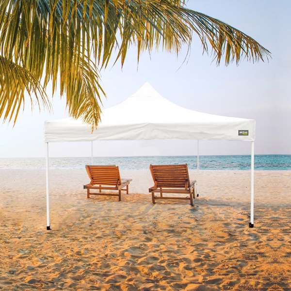 Tonnelle Aktive 300 x 300 x 220 cm Blanc Pliable Hauteur réglable