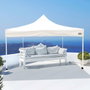 Tonnelle Aktive 300 x 300 x 220 cm Blanc Pliable Hauteur réglable