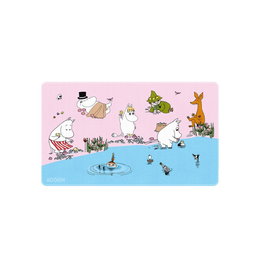 ERIK Tapis de souris gaming Moomin 80x35 cm avec surface textile imperméable, bords renforcés et base en caoutchouc antidérapante