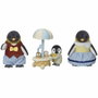 Sylvanian Families La famille Pingouin avec chariot à glaces