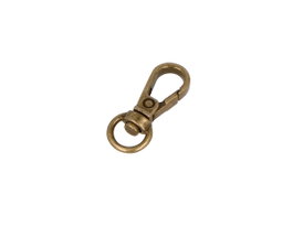 Innspiro Mousqueton à anneau rond en zamak finition or vieux 9,8 mm