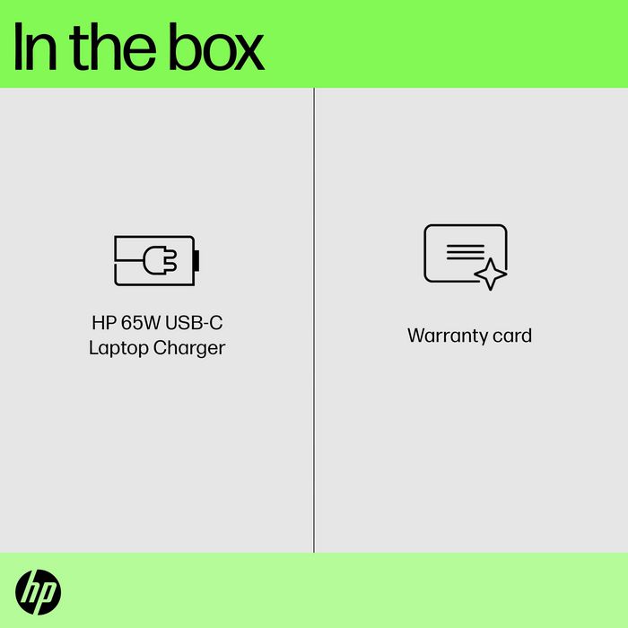 HP Chargeur secteur USB-C 65 W pour ordinateur portable, tablette et téléphone - Compact et universel avec câble