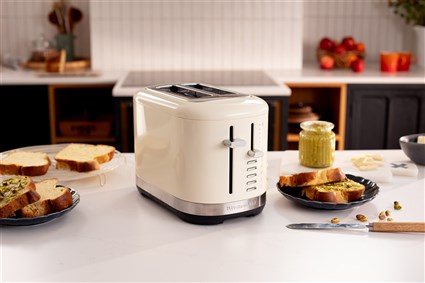 Kitchenaid 5KMT2109 EAC Grille-pain 2 tranches extra-large avec contrôle d'intensité de 7 niveaux - Contemporain