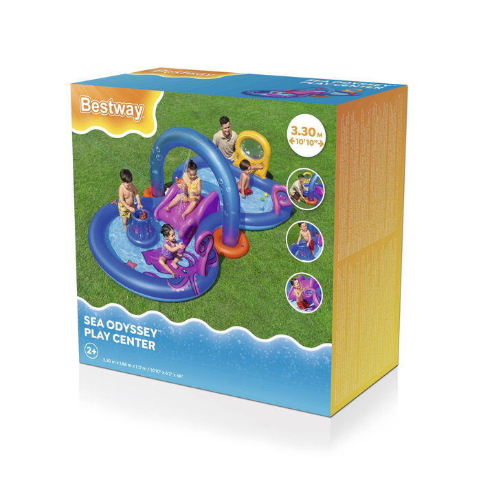Bestway 53167 Piscine Gonflable Parc de Jeux Aventures Mar 330x188x117 cm +2 Ans Jardin Bestway 53167 Piscine Gonflable Parc de Jeux Aventures Mar 330x188x117 cm +2 Ans Jardin