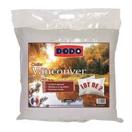 Dodo Lot de 2 Oreillers Vancouver 60 x 60 cm - Confort Moelleux
