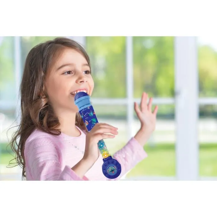 Lexibook Microphone Stitch Lumineux pour Enfants avec Effets Sonores et Lumineux, Mélodies, Haut-parleur Intégré et Entrée Auxiliaire Lexibook Microphone Stitch Lumineux pour Enfants avec Effets Sonores et Lumineux, Mélodies, Haut-parleur Intégré et Entrée Auxiliaire