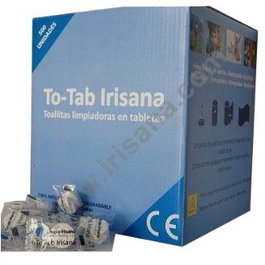 IRISANA TO-TAB Lingettes nettoyantes compressées, boîte de 500 unités