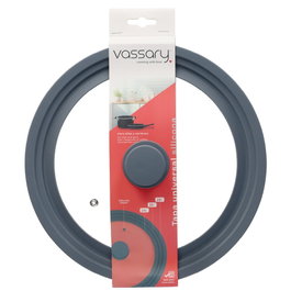 Vassary Couvercle universel en silicone pour casseroles et poêles 24 - 26 - 28 cm