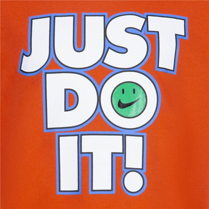 T-shirt à manches courtes enfant Nike Smiley Just do it Ss Orange