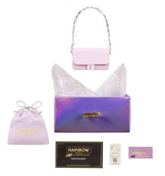 MGA Bolsos de Moda Rainbow High avec accessoires - Ensemble assorti de sacs à main de poupée MGA Bolsos de Moda Rainbow High avec accessoires - Ensemble assorti de sacs à main de poupée