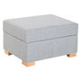 Repose-pied Home ESPRIT Gris clair Urbaine 70 X 50 X 40 CM