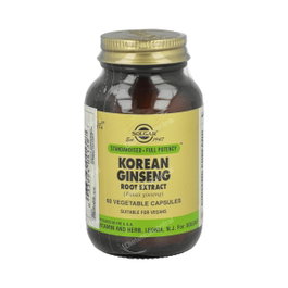 Solgar Ginseng Coréen Racine (Panax Ginseng) 60 Gélules Végétales