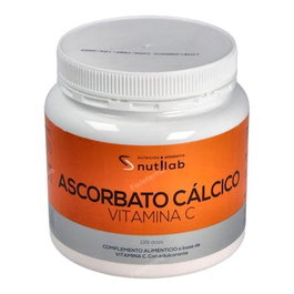 Nutilab Vitamine C Ascorbate Calcique en Poudre 250g - Complément Alimentaire, Immunité, Antioxydant