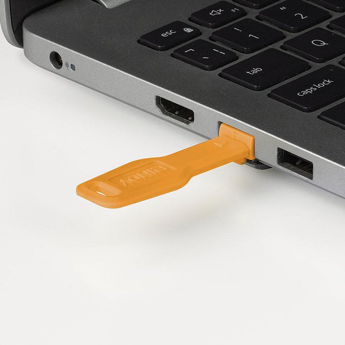 Lindy - Clé pour bloqueur de ports RJ45 - Orange - Sécurité réseau physique