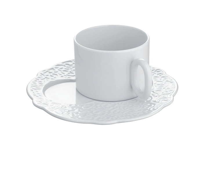 Alessi MW01/94 Service à petit-déjeuner Dressed en porcelaine, jeu de 4 pièces, design Marcel Wanders