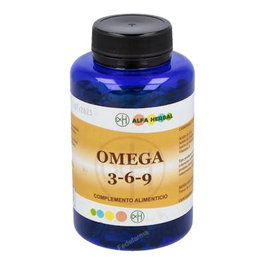 ALFA HERBAL OMEGA 3-6-9 huile de saumon, onagre et lin 100 perles