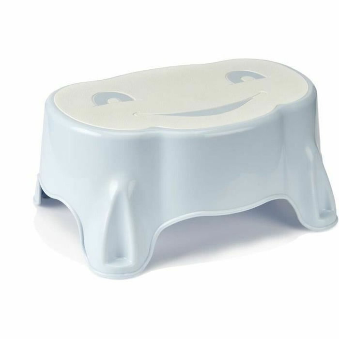 Thermobaby Marche pieds Babystep Fleur bleue / blanc