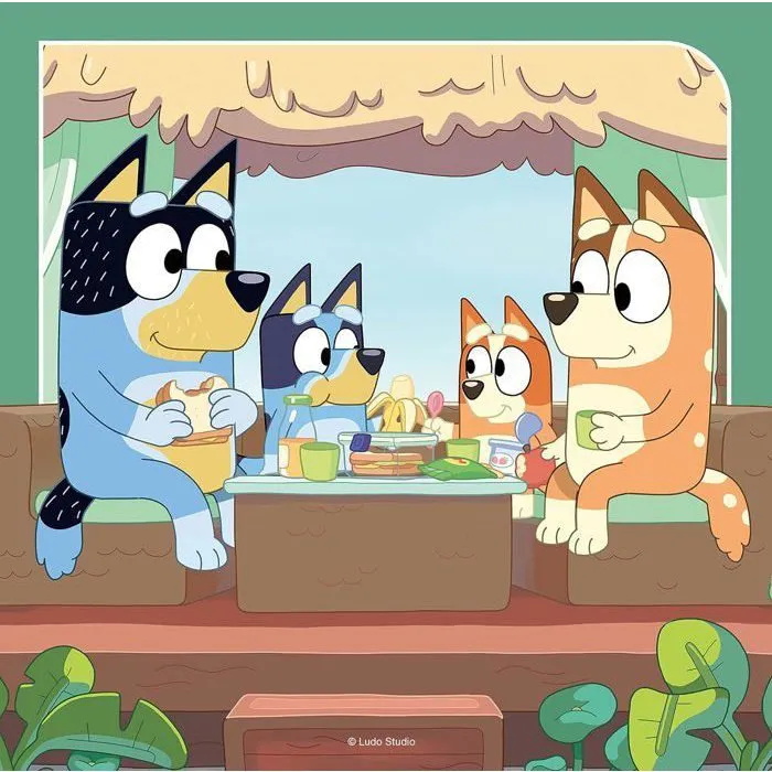 Ravensburger - Puzzle 3 x 49 pièces Les Aventures de Bluey - Jeu éducatif et ludique pour enfants dès 5 ans - Développe motricité et concentration