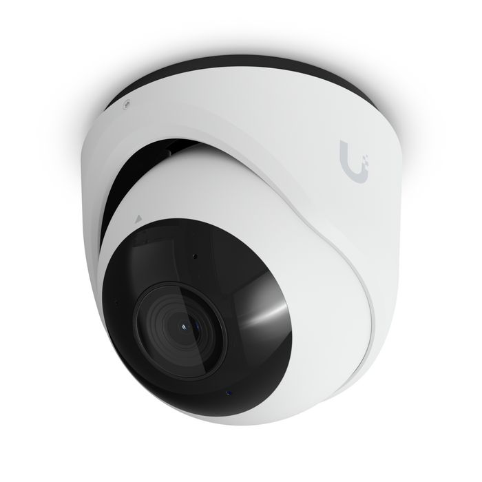 Ubiquiti Caméra de surveillance extérieure 8MP 4K Turret PoE, avec connectique RJ-45 et certification IP66/IK04, capteur d'image 1/1.8"
