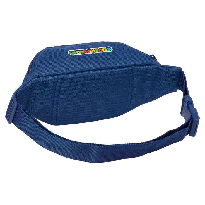 Mamma Mia Sac banane Super Mario Bros - 23x9x12 cm - Compartiment principal zippé, poche frontale et sangle ajustable