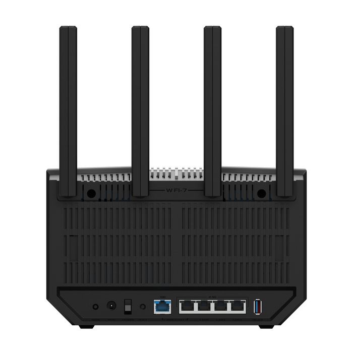 Asus RT-BE92U Routeur WiFi 7 Tri-Band 9700 Mbps avec AiMesh, 6 GHz, IA WAN, AiProtection Pro Sécurité et VPN, pour Gaming et Maison Connectée