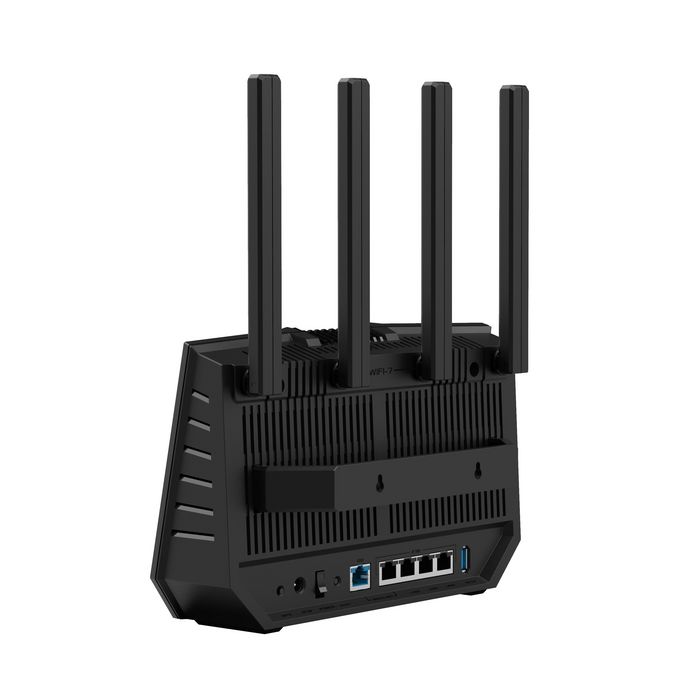 Asus RT-BE92U Routeur WiFi 7 Tri-Band 9700 Mbps avec AiMesh, 6 GHz, IA WAN, AiProtection Pro Sécurité et VPN, pour Gaming et Maison Connectée