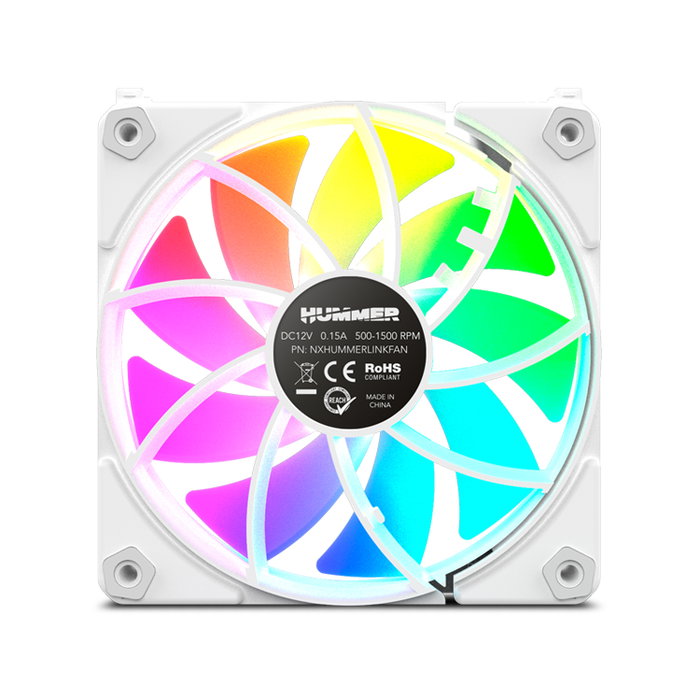 Nox Nox Hummer Easy Link White 3 x 120mm ARGB