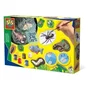 SES Creative - Kit Créatif Moulage et Peinture Animaux Effrayants, 5+ Ans, 5 Couleurs, Peinture Fluorescente et Paillettes, Activité Enfant