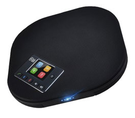Laia - Microphone de table à réseau de 12 microphones - Interface USB, Bluetooth et analogique - Pour salles moyennes et grandes