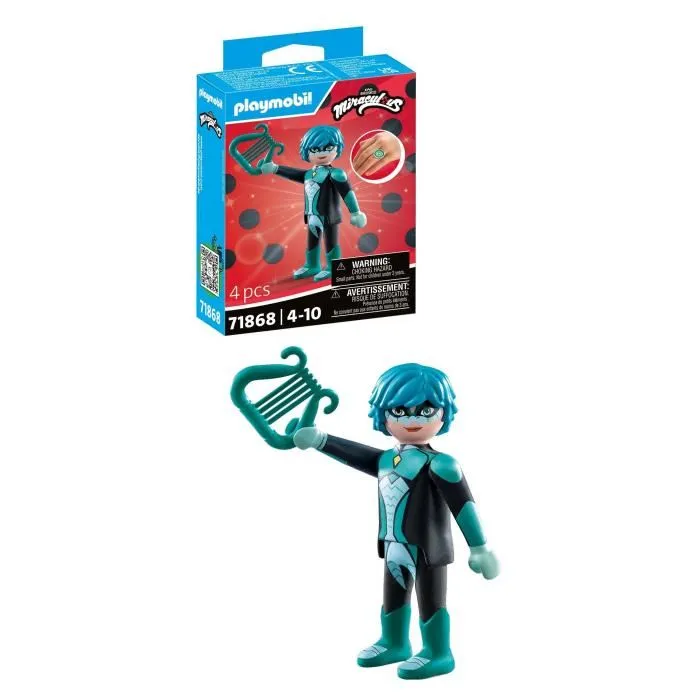 Playmobil 71868 Figurine Viperion de Miraculous - 4 Pièces - Personnage de Dessin Animé - Jouet Enfant dès 4 Ans