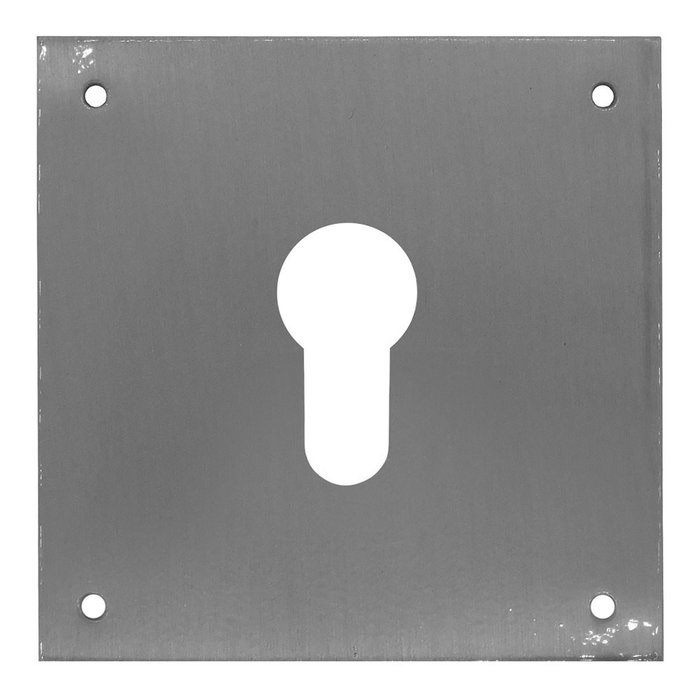 Micel Plaque bocallave modèle Plp13 en acier inoxydable, 80 x 80 mm Micel Plaque bocallave modèle Plp13 en acier inoxydable, 80 x 80 mm