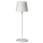 LUMISKY Lampe de table sans fil LED KELLY WHITE - Blanc chaud dimmable - Rechargeable - Aluminium - H38 cm - Pour intérieur et extérieur