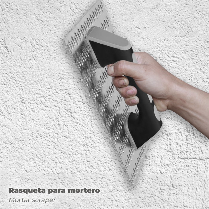 WOLFPACK LINEA PROFESIONAL Rascador Mortero Profesional 250x145 Mango Fibra