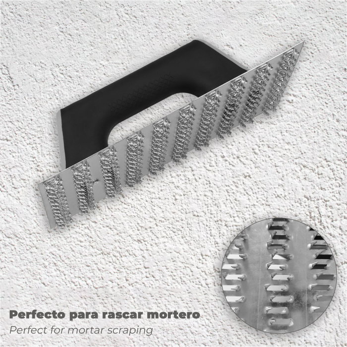 WOLFPACK LINEA PROFESIONAL Rascador Mortero Profesional 250x145 Mango Fibra